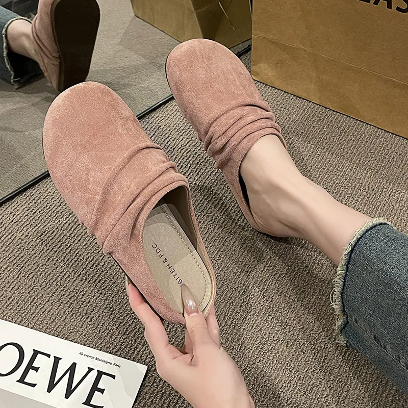AJPAP Quiet Odor Resistant Abrasion Resistant Wrap toe Slippers Women's-14