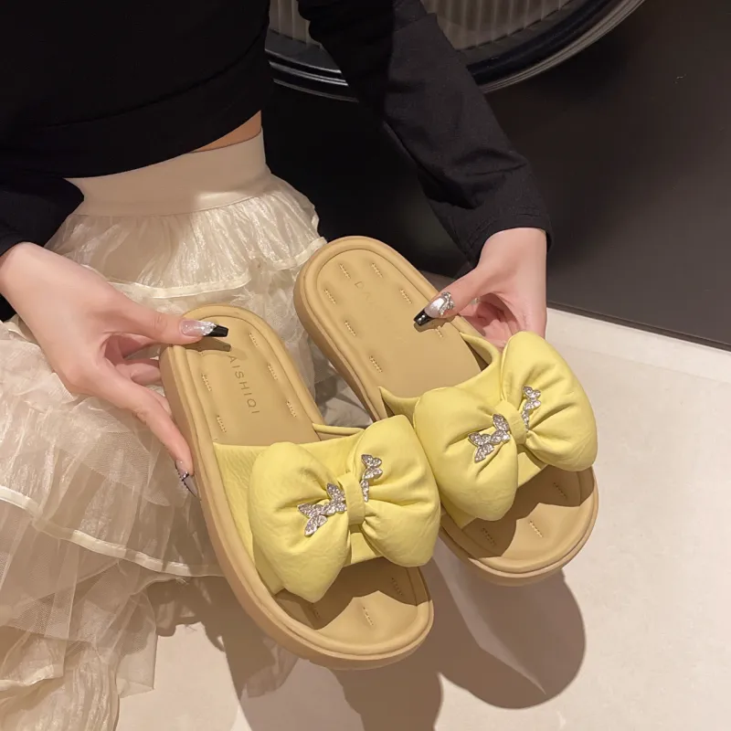 AJPAP Rhinestone Slide Slippers Women's-10