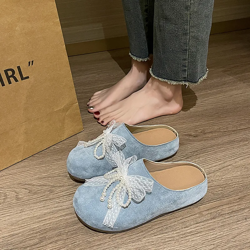 AJPAP Quiet Odor Resistant Abrasion Resistant Wrap toe Slippers Women's-9