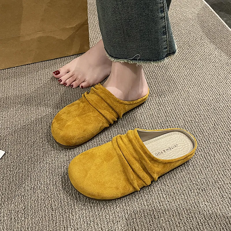 AJPAP Quiet Odor Resistant Abrasion Resistant Wrap toe Slippers Women's-2