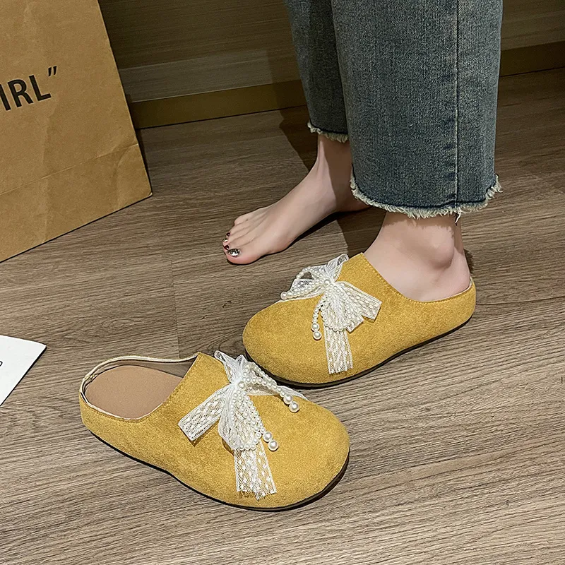 AJPAP Quiet Odor Resistant Abrasion Resistant Wrap toe Slippers Women's-14