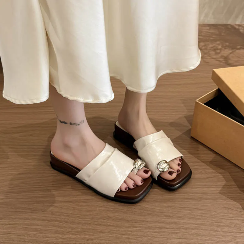 AJPAP Slip Resistant Abrasion Resistant Slide Slippers Women's-8