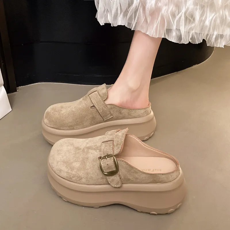 AJPAP Metal Closed Toe Slippers Women's-10