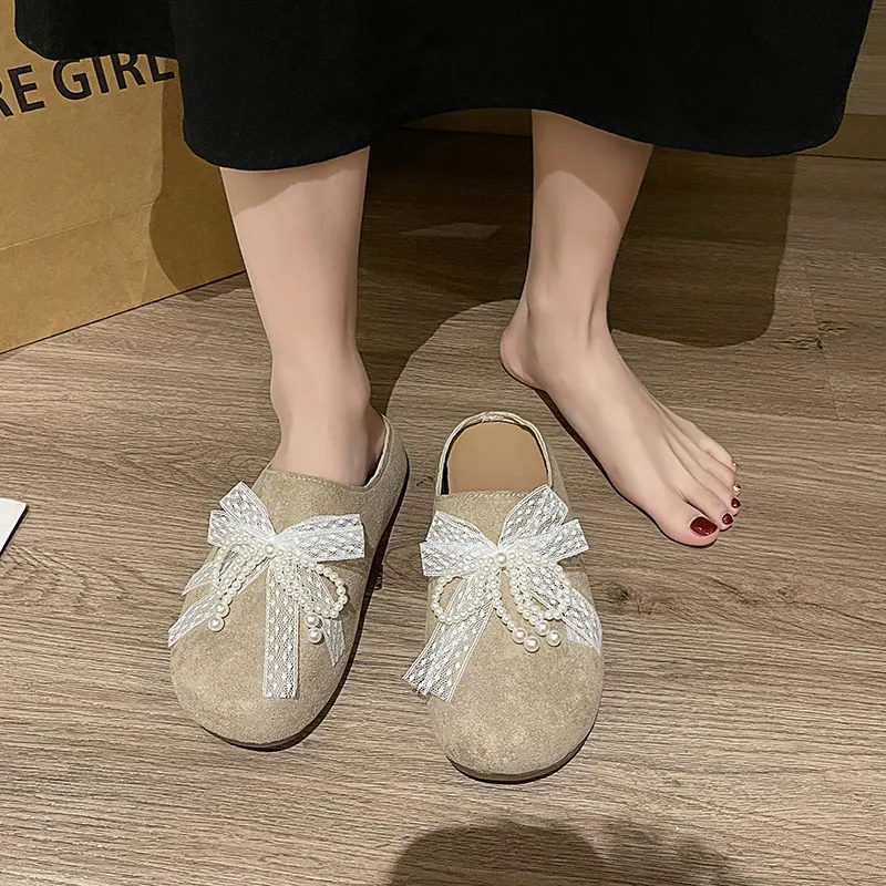 AJPAP Quiet Odor Resistant Abrasion Resistant Wrap toe Slippers Women's-16