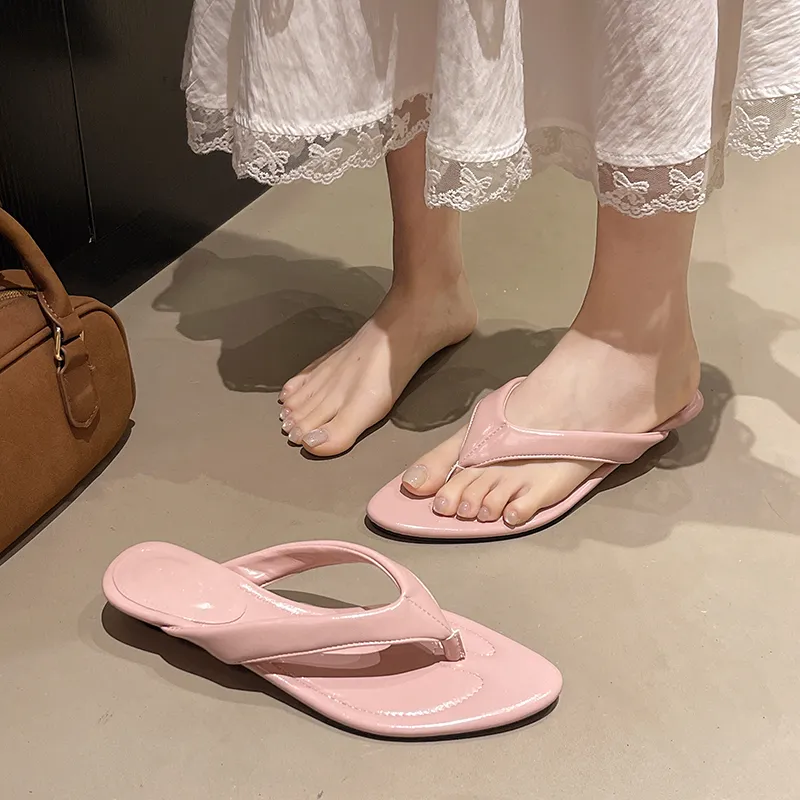 AJPAP Rubber Sole Cut Out Odor Resistant, Abrasion Resistant, Quick Dry Flip Flops Women's-14