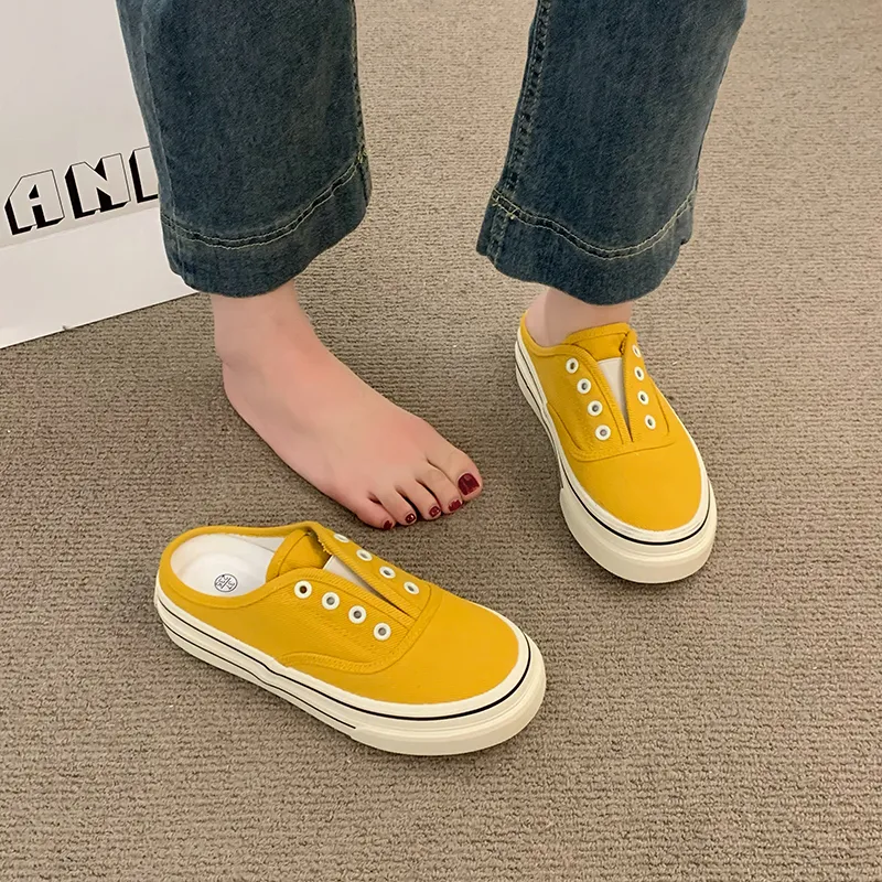 AJPAP Rubber Sole Cut Out Closed Toe Slippers Women's-12
