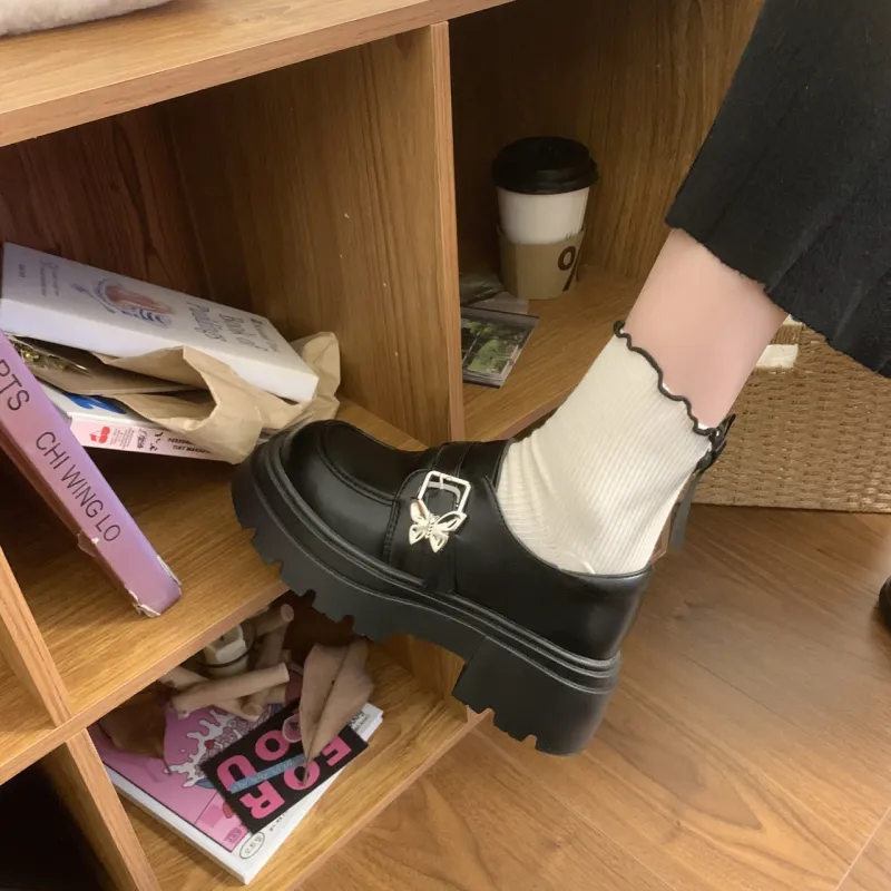 Loafers Unlined Shoes Women's Black-12