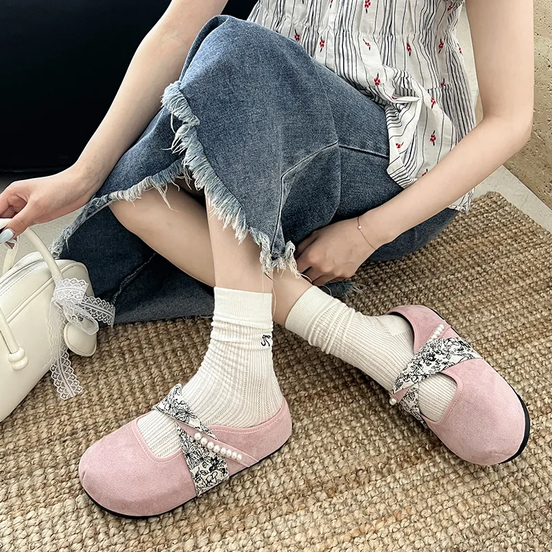 AJPAP Rubber Sole Abrasion Resistant Slip Resistant Closed Toe Slippers Women's-4