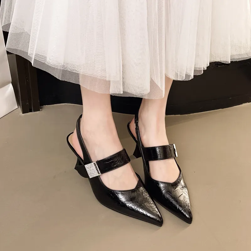 AJPAP Slim Heel High Heels Women's-4