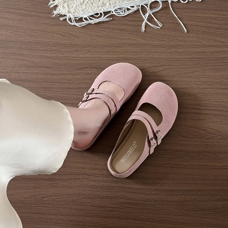 AJPAP Quiet Abrasion Resistant Slip Resistant Closed Toe Slippers Women's-1
