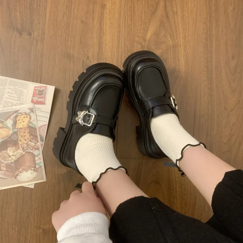 Loafers Unlined Shoes Women's Black-13