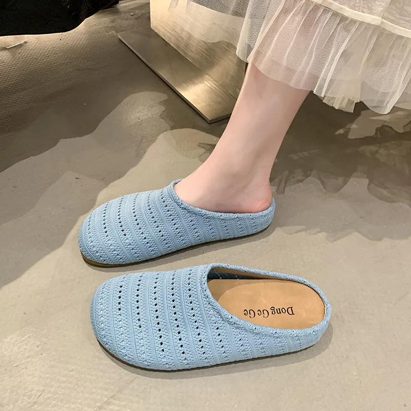 AJPAP Rubber Sole Slip Resistant Closed Toe Slippers Women's-9