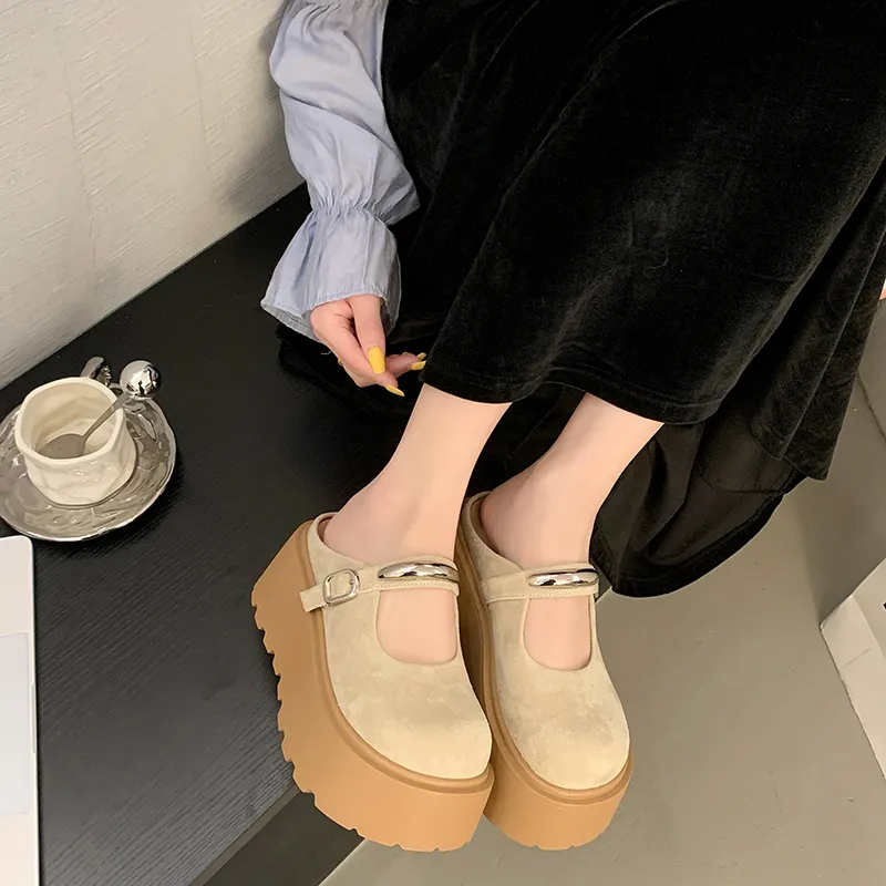AJPAP Rubber Sole Odor Resistant Abrasion Resistant Slip Resistant Closed Toe Slippers Women's-9