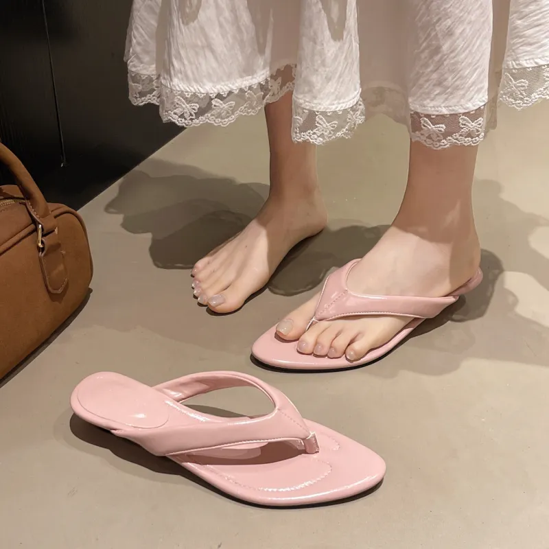 AJPAP Rubber Sole Cut Out Odor Resistant, Abrasion Resistant, Quick Dry Flip Flops Women's-11