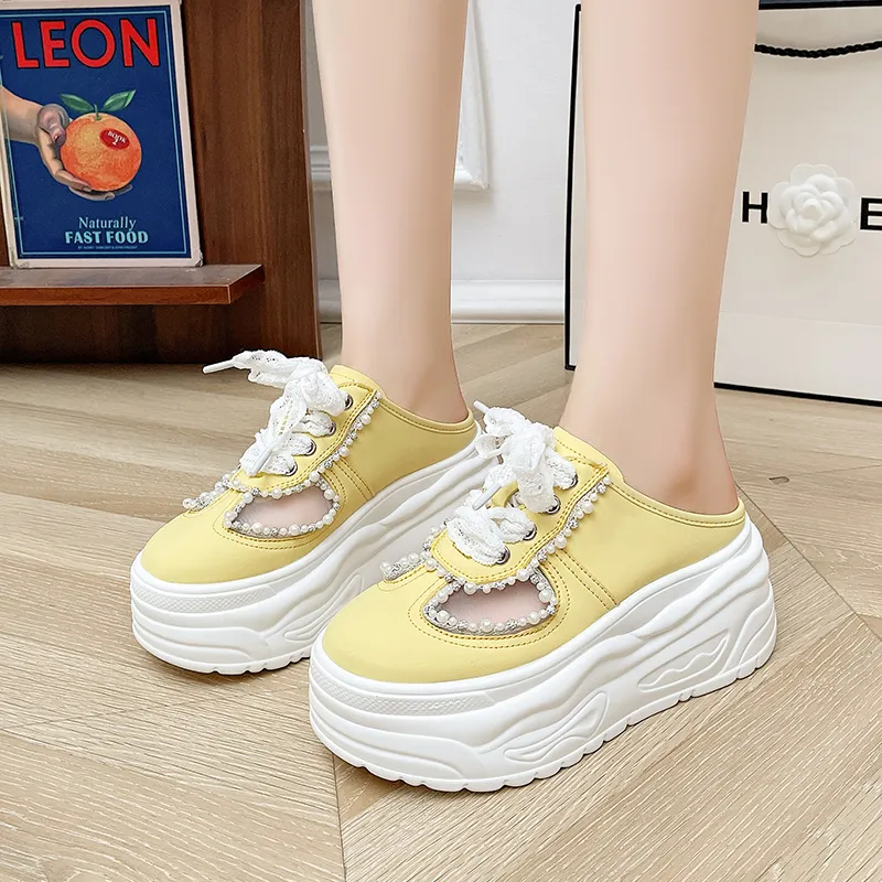 AJPAP Odor Resistant Abrasion Resistant Slip Resistant Closed Toe Slippers Women's-8