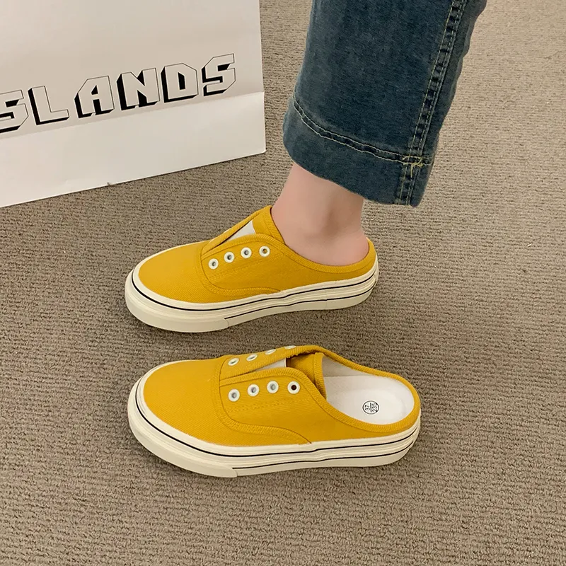 AJPAP Rubber Sole Cut Out Closed Toe Slippers Women's-13