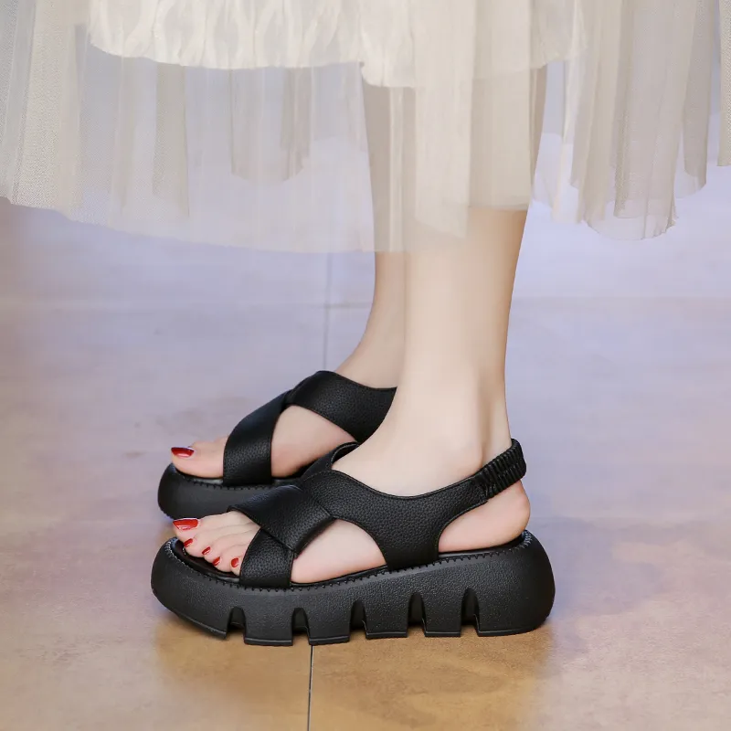AJPAP One Strap Sandals 5CM Women's-5