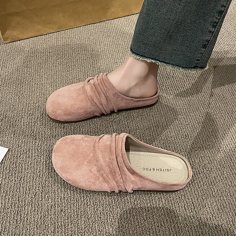 AJPAP Quiet Odor Resistant Abrasion Resistant Wrap toe Slippers Women's-11