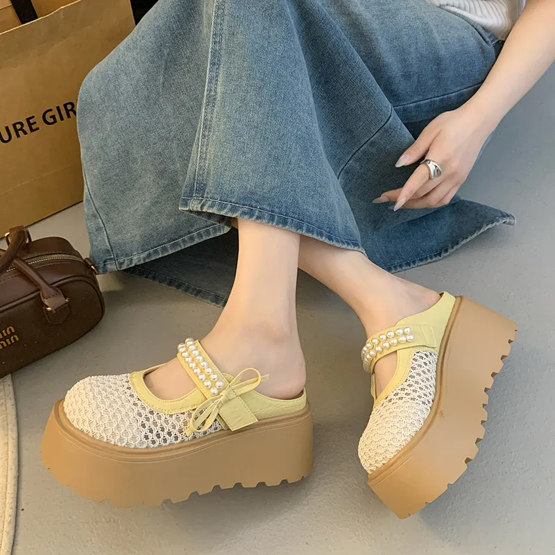 AJPAP Slip Resistant Quick Dry Closed Toe Slippers Women's-8
