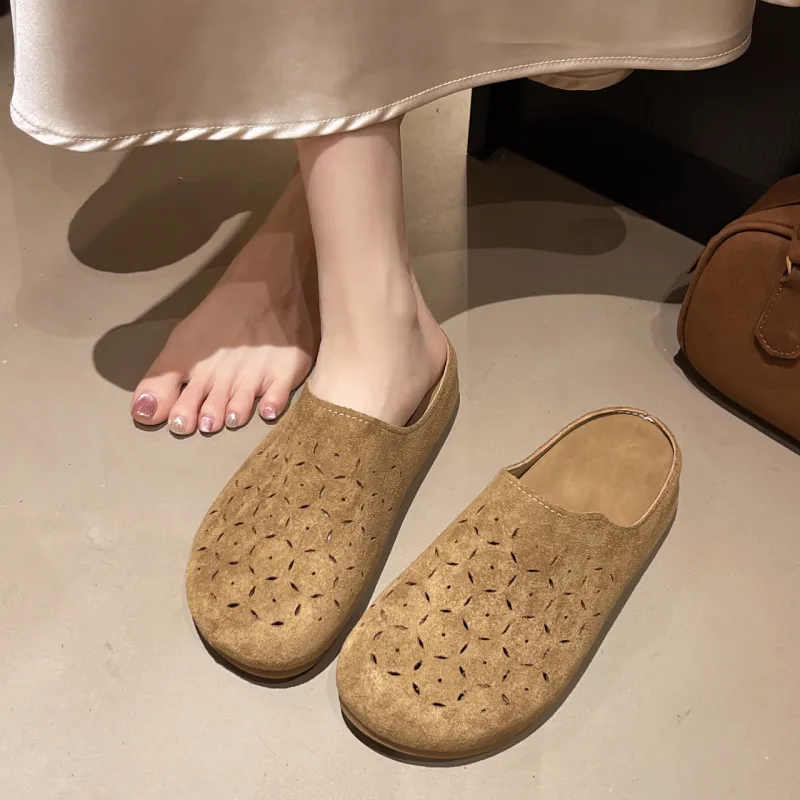 AJPAP Odor Resistant Abrasion Resistant Slip Resistant Closed Toe Slippers Women's-2