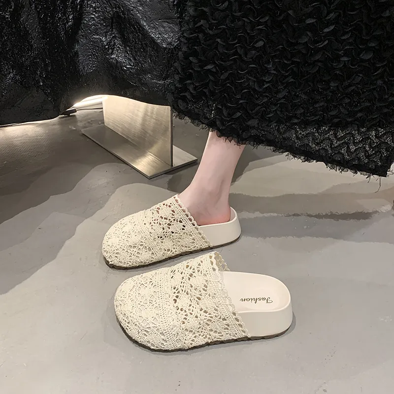AJPAP Odor Resistant, Abrasion Resistant Closed Toe Slippers Women's-7