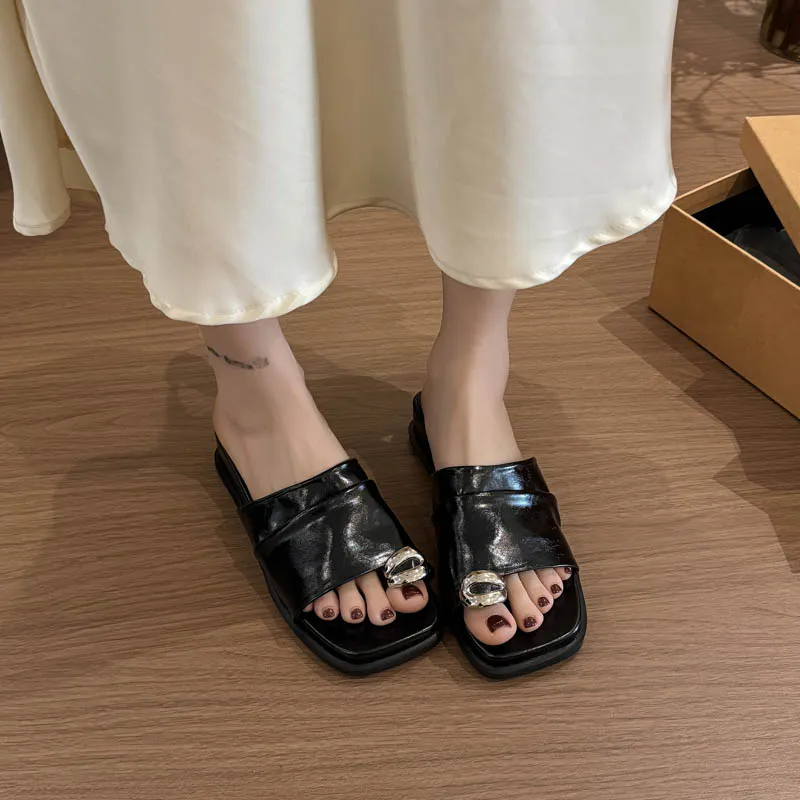 AJPAP Slip Resistant Abrasion Resistant Slide Slippers Women's-3
