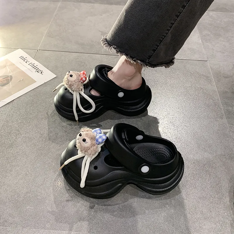 AJPAP Odor-Resistant Abrasion-Resistant Slip-Resistant Wrap-toe Slippers Women's-3