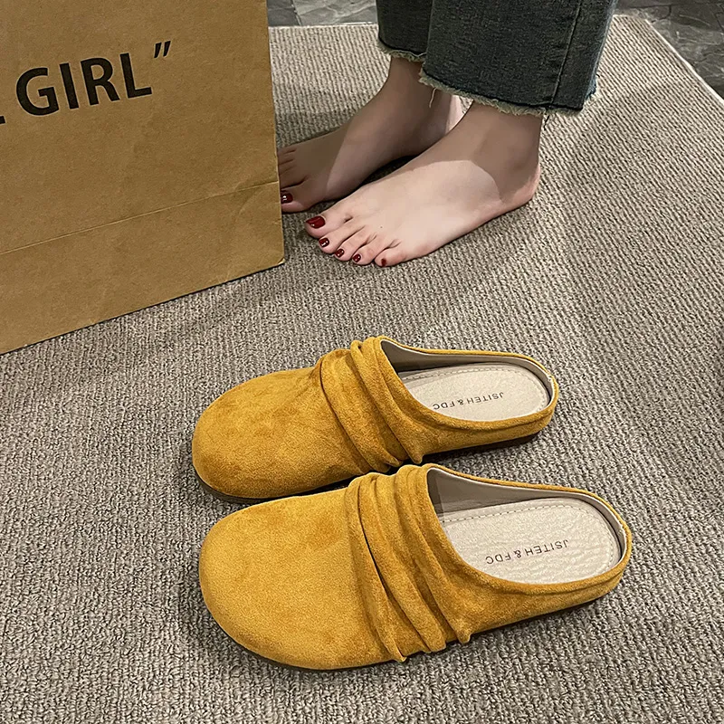 AJPAP Quiet Odor Resistant Abrasion Resistant Wrap toe Slippers Women's-1