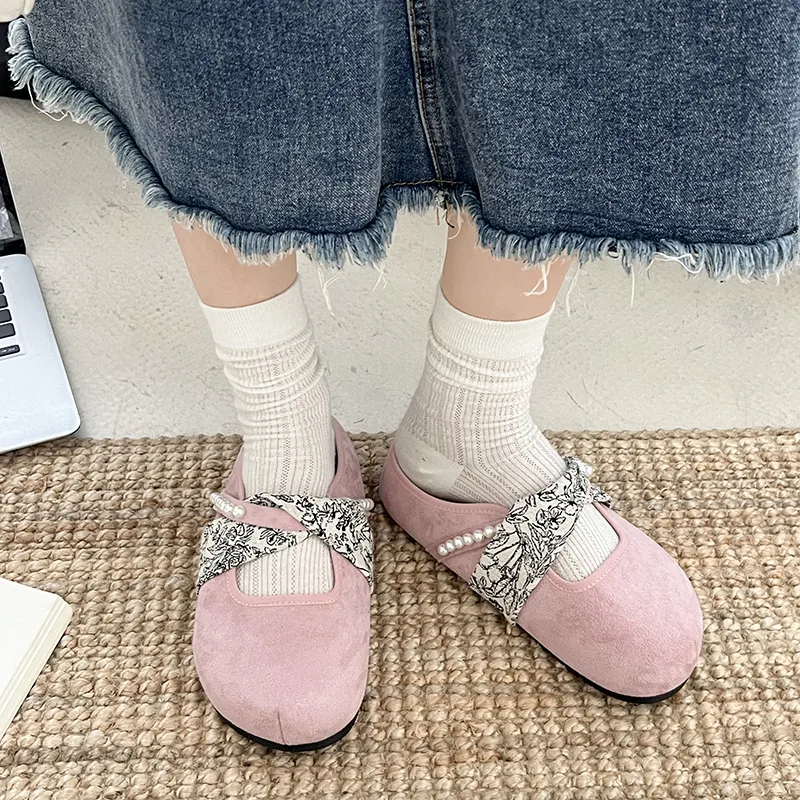 AJPAP Rubber Sole Abrasion Resistant Slip Resistant Closed Toe Slippers Women's-2