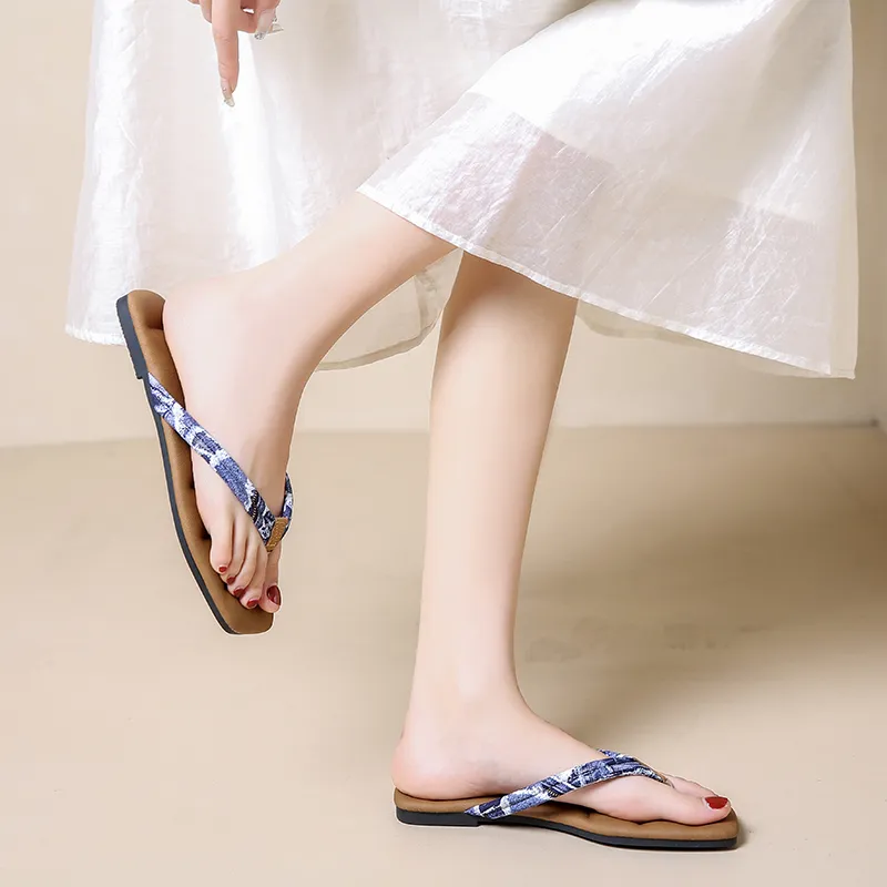 AJPAP Rubber Sole Odor Resistant, Slip Resistant, Quick Dry Flip Flops Women's-2