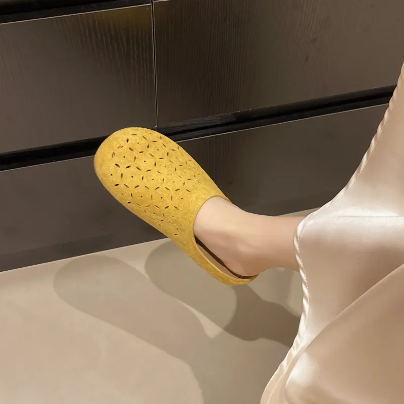 AJPAP Odor Resistant Abrasion Resistant Slip Resistant Closed Toe Slippers Women's-16