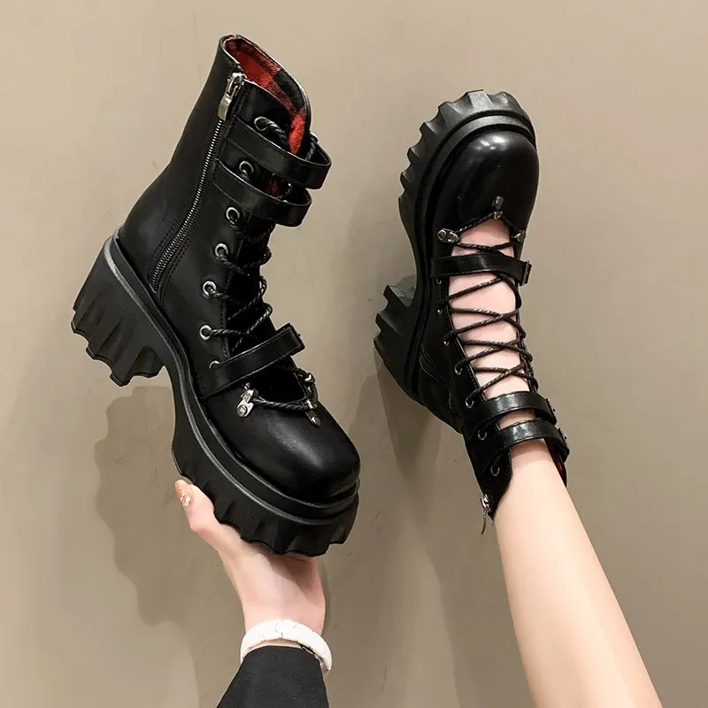 AJPAP Ankle Boots Women's Black-2