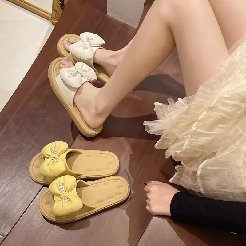 AJPAP Rhinestone Slide Slippers Women's-1