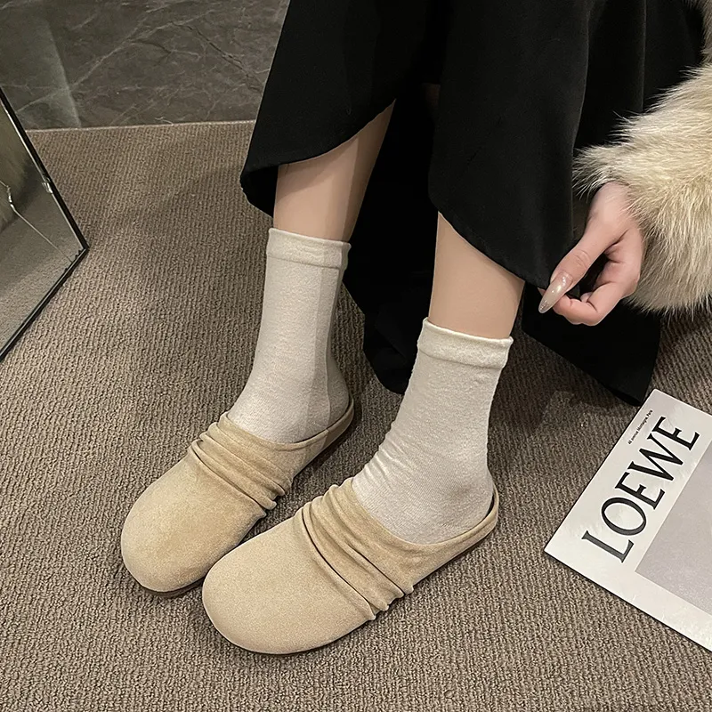 AJPAP Quiet Odor Resistant Abrasion Resistant Wrap toe Slippers Women's-16