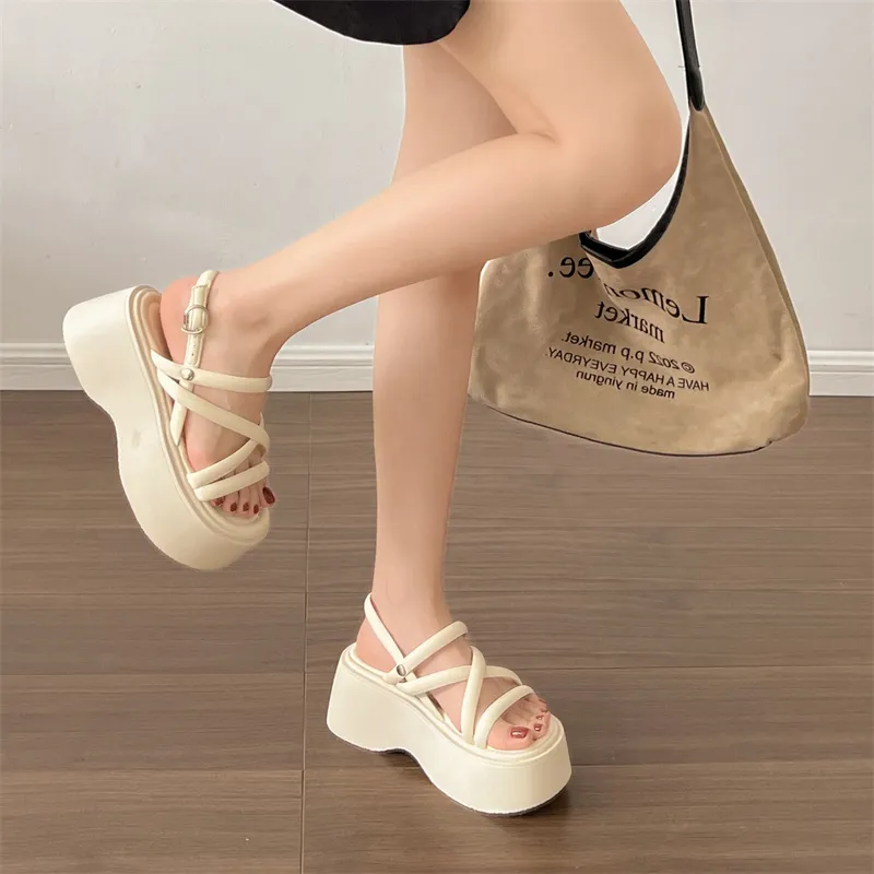 AJPAP One Strap Sandals 5.5CM Women's-13