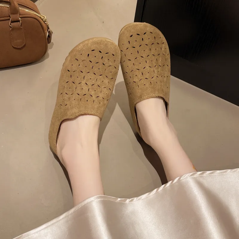 AJPAP Odor Resistant Abrasion Resistant Slip Resistant Closed Toe Slippers Women's-3