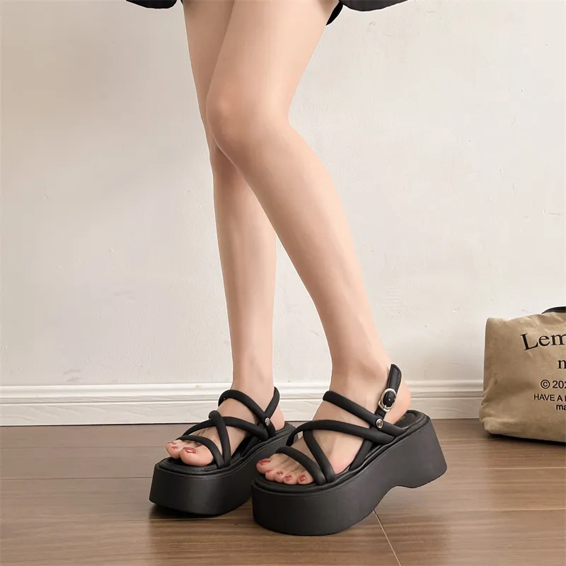 AJPAP One Strap Sandals 5.5CM Women's-2