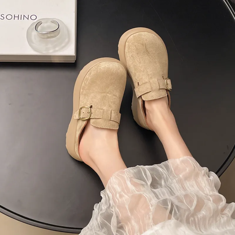 AJPAP Metal Closed Toe Slippers Women's-7