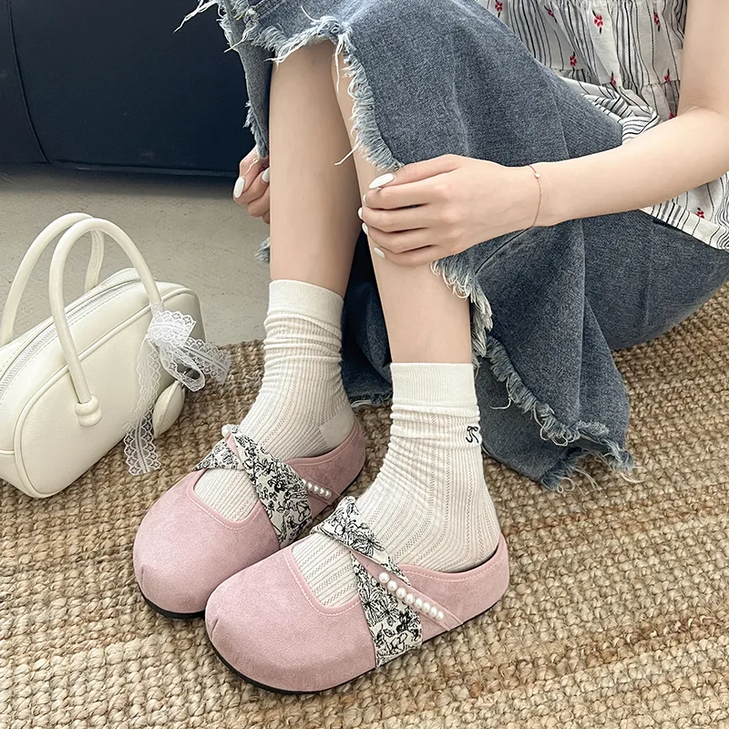 AJPAP Rubber Sole Abrasion Resistant Slip Resistant Closed Toe Slippers Women's-5