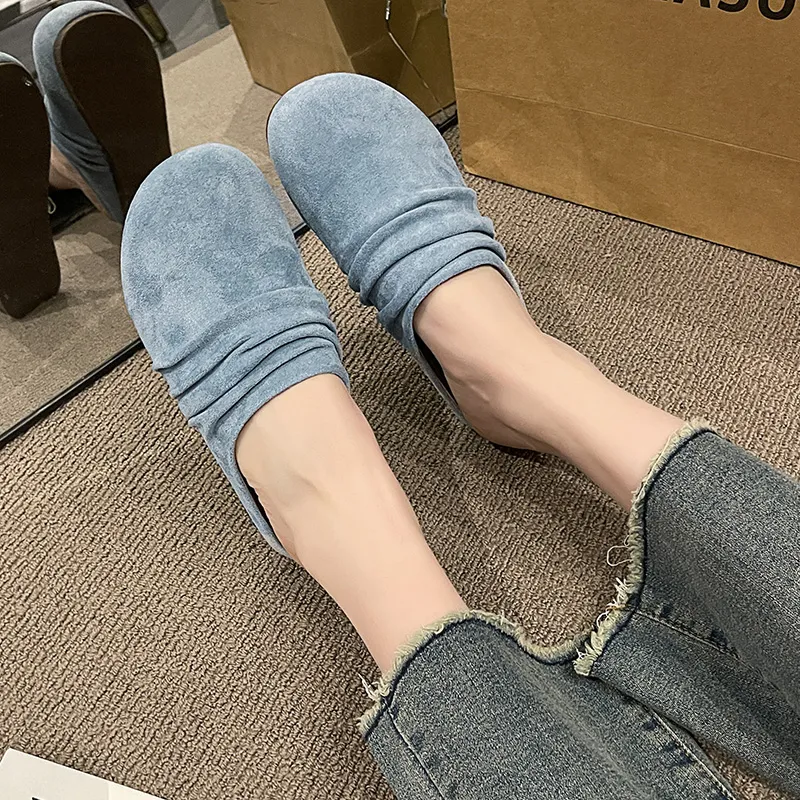AJPAP Quiet Odor Resistant Abrasion Resistant Wrap toe Slippers Women's-6