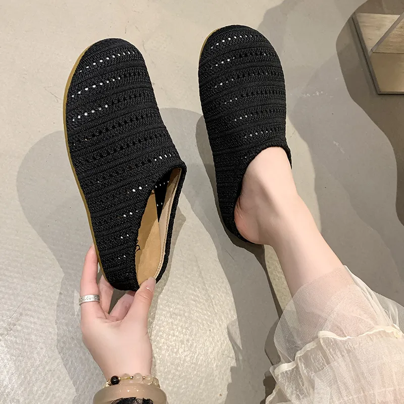AJPAP Rubber Sole Slip Resistant Closed Toe Slippers Women's-14
