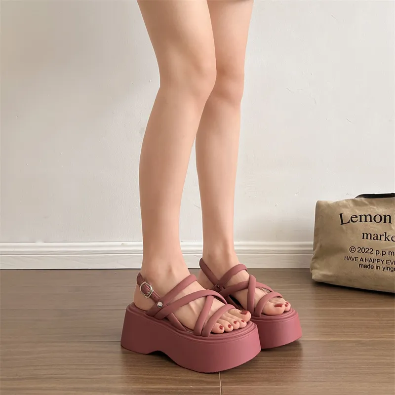 AJPAP One Strap Sandals 5.5CM Women's-15