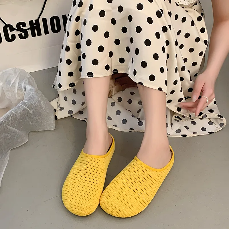 AJPAP Odor Resistant, Abrasion Resistant Closed Toe Slippers Women's-7