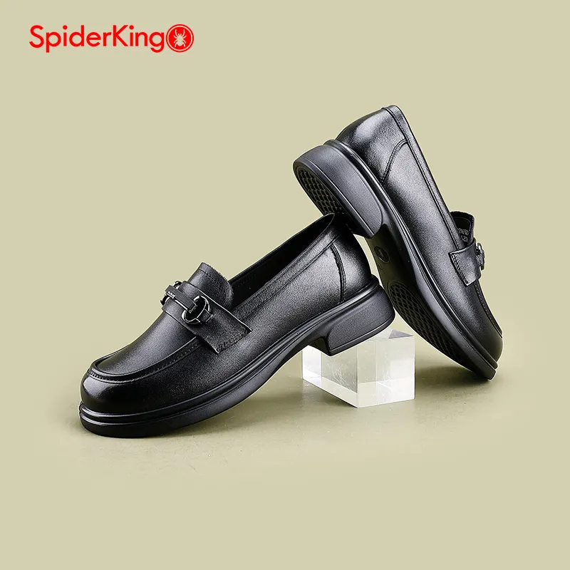 Spider King Loafers Women's Black-3