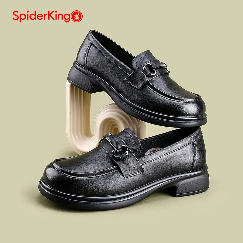 Spider King Loafers Women's Black-4