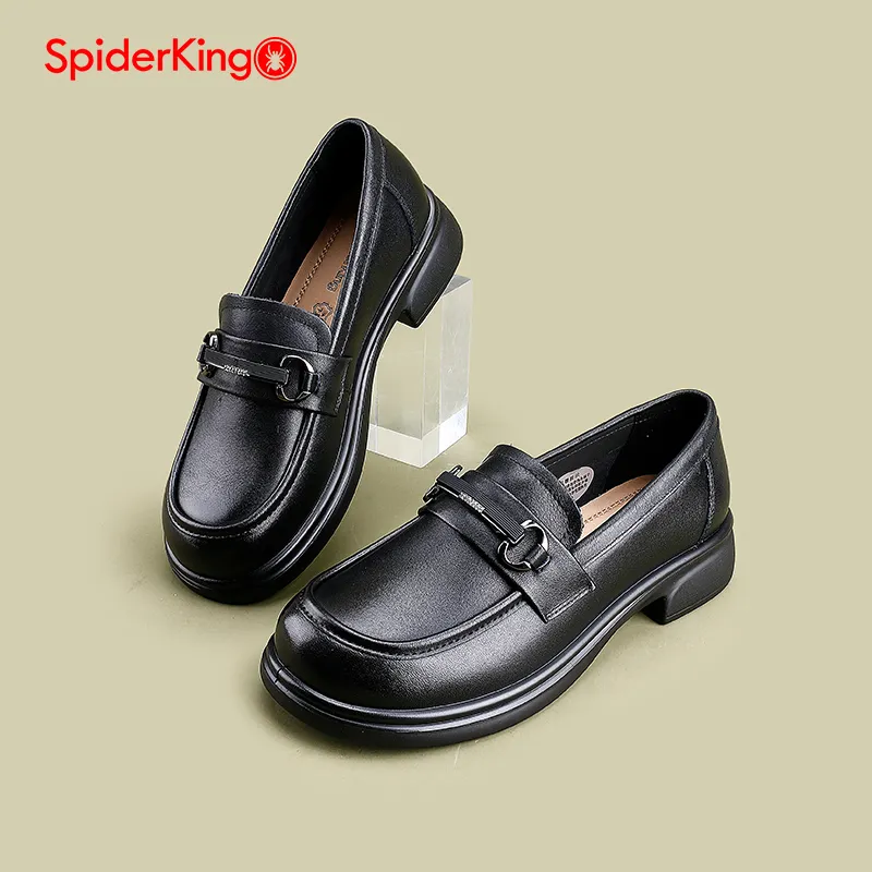 Spider King Loafers Women's Black-1