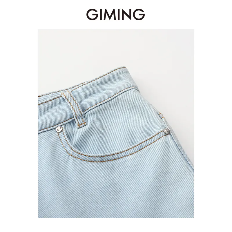 GIMING Jeans Women's Blue-2