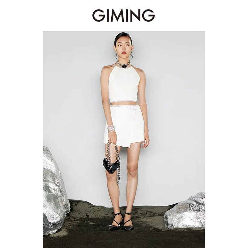 GIMING Tank Tops Women's White-2