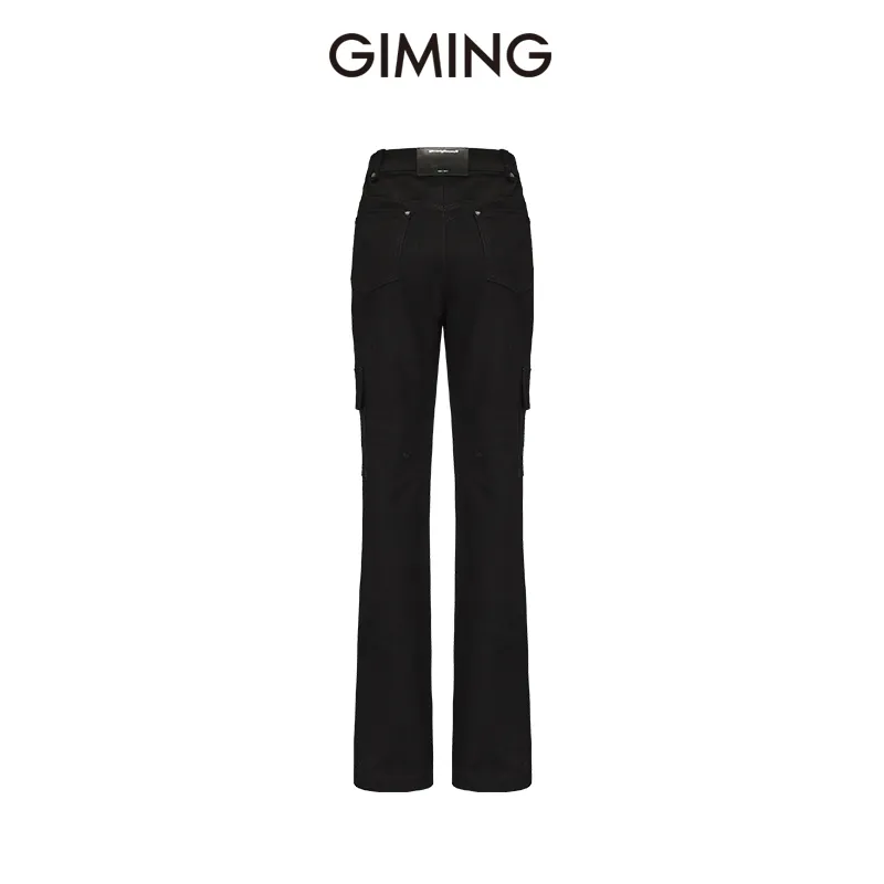 GIMING Casual Pants Women's Black-1