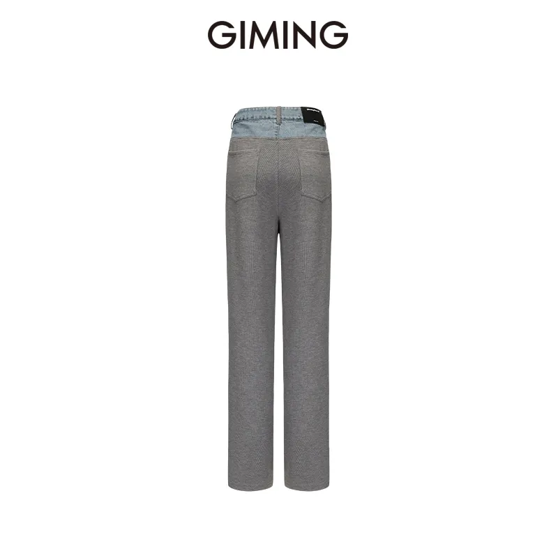 GIMING Jeans Women's Gray+Blue-1